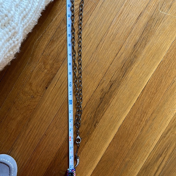 HipChik Gun Metal Chain Necklace - Picture 4 of 5